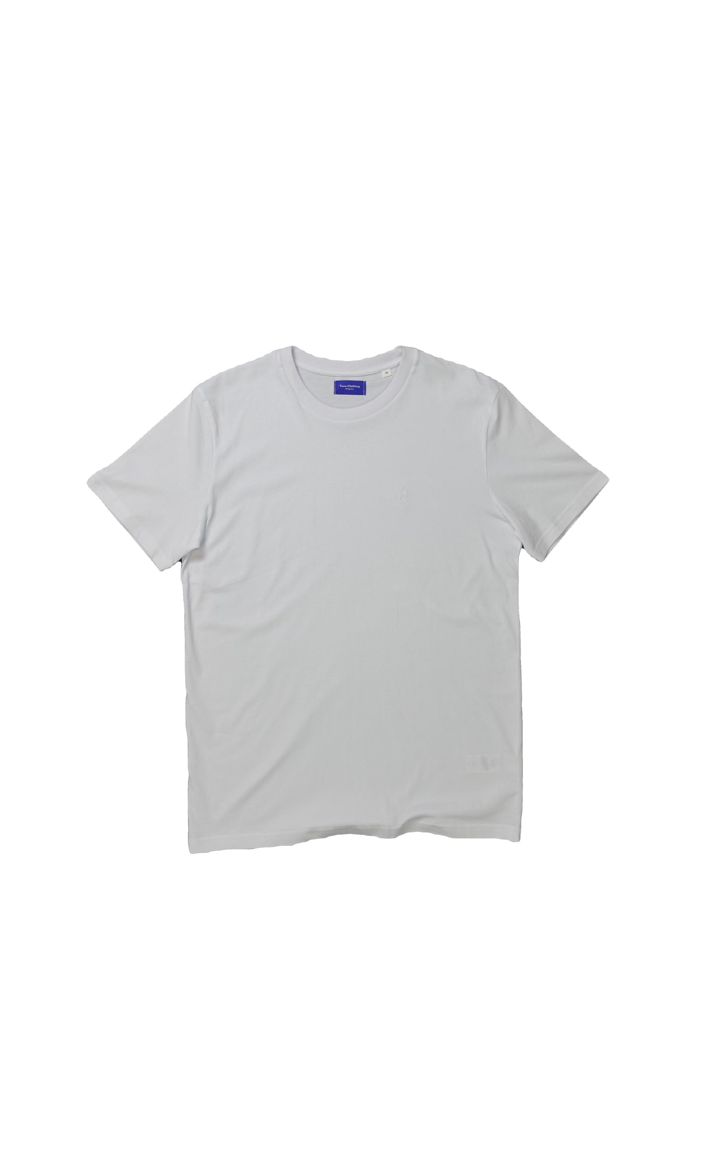 cotton jersey crewneck T-shirt fade logo